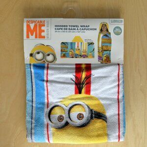 Kids Minion Hooded Towel Wrap